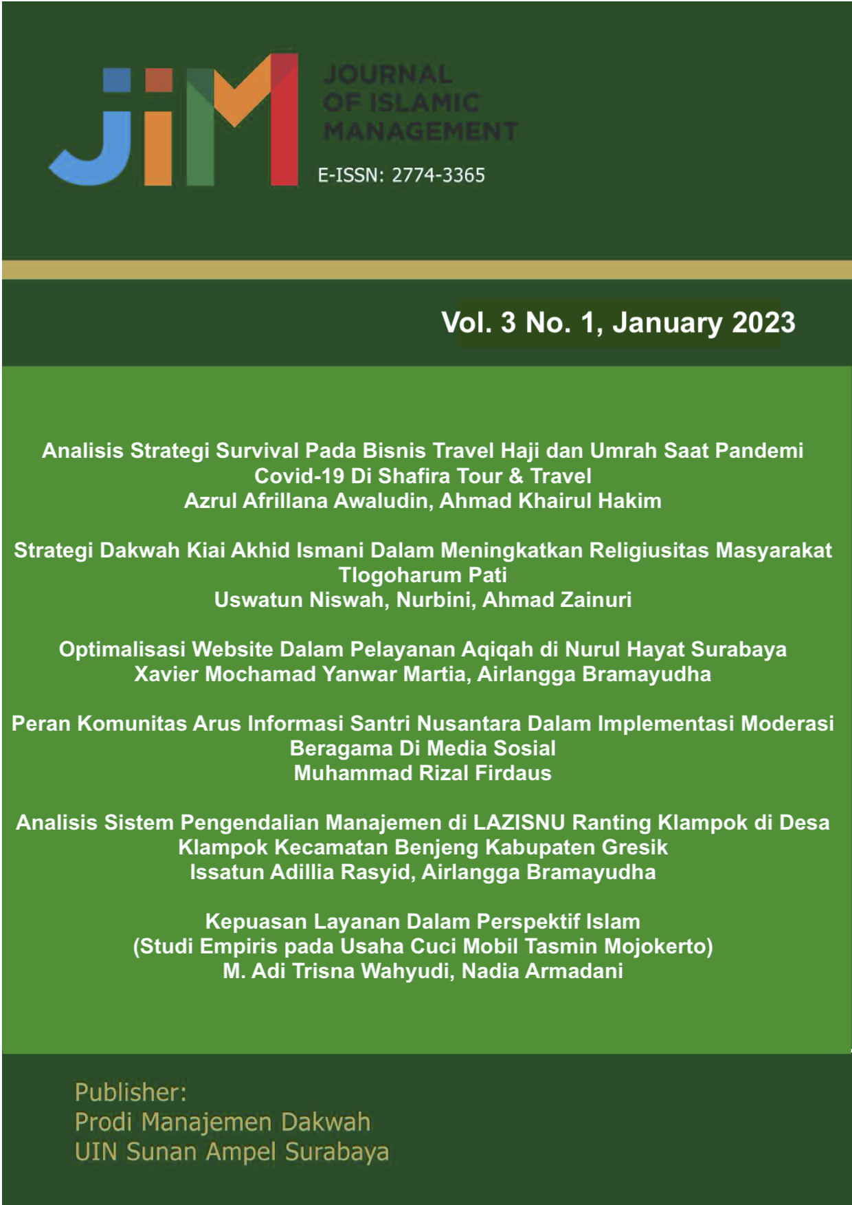 					View Vol. 3 No. 1 (2023): January
				