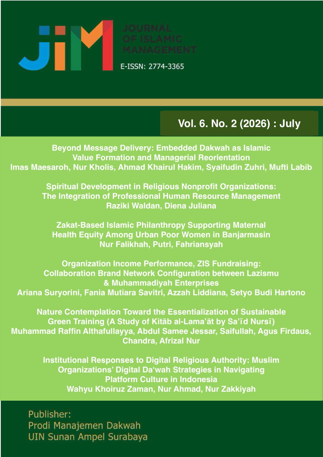 					View Vol. 6 No. 2 (2026): July
				